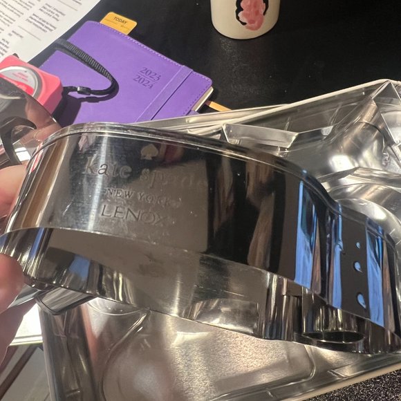 kate spade All In Good Taste Deco Dot Gift Storage Tin With Cookie Cutters *READ - Picture 13 of 14